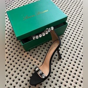 Lauren Lorraine Fancy Black Sandals